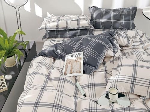 фото КПБ Tango tpig3-1966 Евро 2 наволочки 50*70 Клетка/Квадрат артикул TPIG3-1966 КОД1171