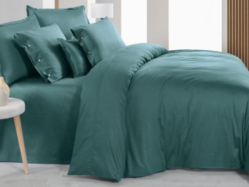 простыня sarev (300 tc) monochrome v16/ocean 220*280 из ткани Мако-сатин в категории  рисунок  фото 2