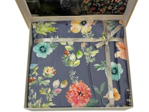 фото КПБ Sarev Bazaar ADELINA v2/Lacivert Евро Цветы артикул N417 ADELINA V2/LACIVERT фото 3