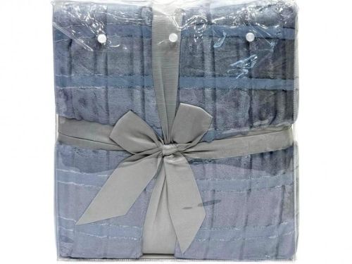 плед karven cutting v4/blue 150*200 из ткани Велсофт в категории  рисунок  фото 6