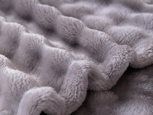 плед karven solid bubble v3/grey 200*220 из ткани Велсофт в категории  рисунок  фото 3