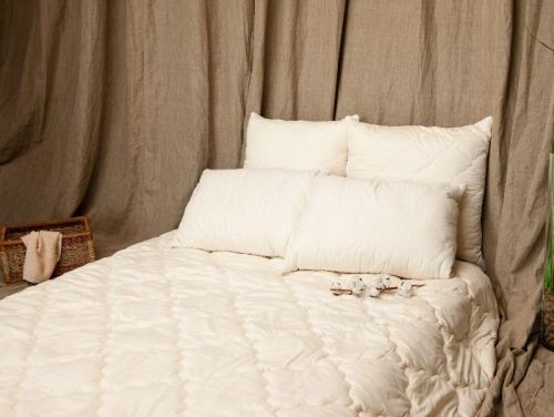 одеяло natures овечья шерсть 140*205 всесезонное из ткани Поплин в категории  рисунок  фото 3