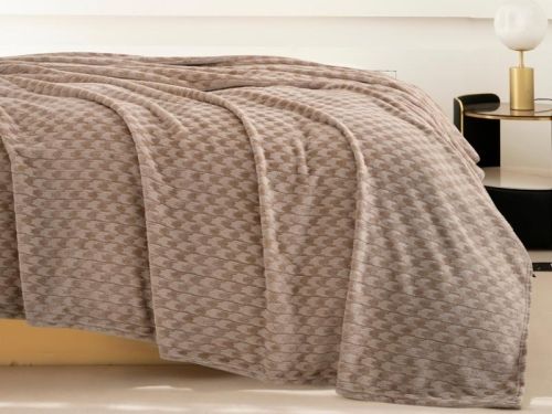 плед karven jacqaurd v7/coffee 200*220 из ткани Велсофт в категории  рисунок  фото 2