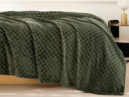 плед karven jacqaurd v3/green 150*200 из ткани Велсофт в категории  рисунок  фото 2