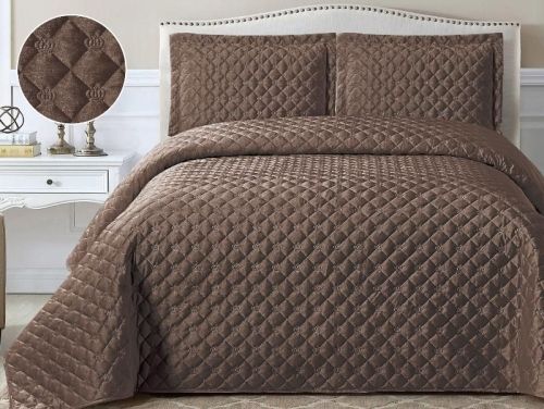 покрывало tango french crown fc2426-11 240*260 из ткани Велюр в категории С наволочками рисунок 