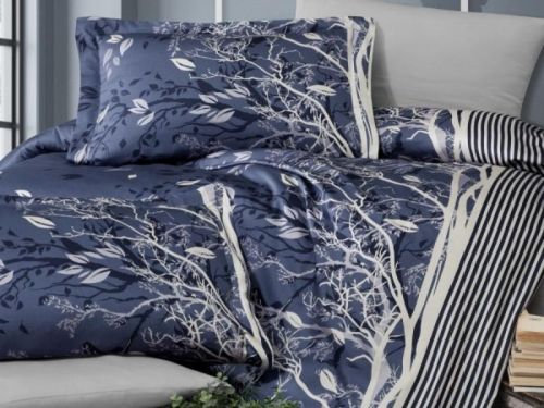 фото КПБ Karven Living Navy Blue 1,5 спальное  артикул N020 LIVING NAVY BLUE фото 2