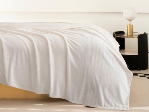 плед karven solid jacqaurd v6/cream 200*220 из ткани Велсофт в категории  рисунок  фото 2