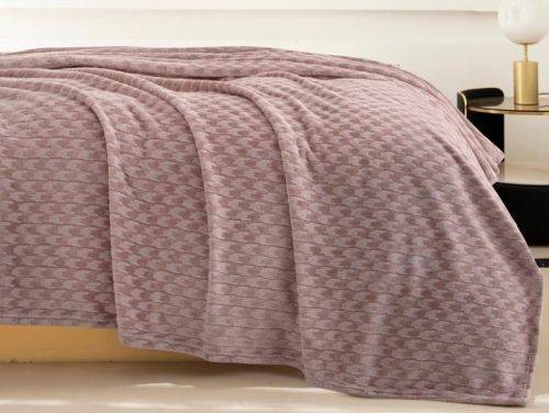 плед karven jacqaurd v1/powder 200*220 из ткани Велсофт в категории  рисунок  фото 2