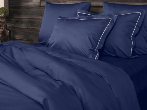 фото КПБ Primavelle Luxe-сатин Baratto (простыня на резинке) Синий Семейное  артикул 145160774-15B