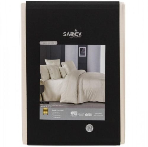 простыня sarev (300 tc) monochrome v3/cream 260*280 из ткани Мако-сатин в категории  рисунок  фото 3