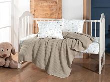 комплект с пледом karven d 038 stellar beige для новорожденных