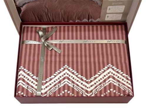 фото КПБ Sarev OLE v3/Pembe 1,5 спальное Полоса артикул N408 OLE v3/Pembe фото 3