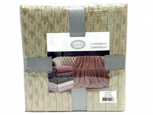 плед karven jacqaurd v7/coffee 150*200 из ткани Велсофт в категории  рисунок  фото 6