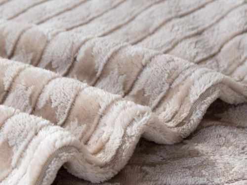 плед karven jacqaurd v7/coffee 150*200 из ткани Велсофт в категории  рисунок  фото 3