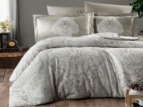 фото КПБ Karven MILENA BEIGE семейное  артикул N026 MILENA BEIGE
