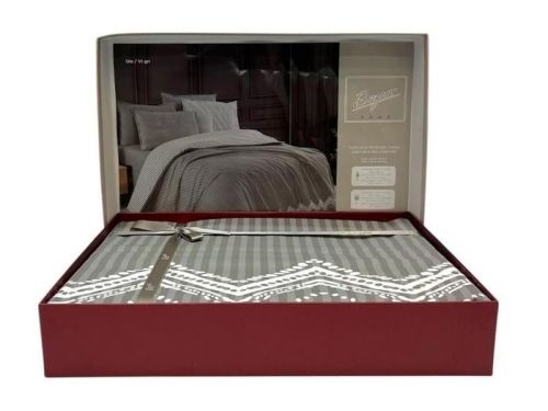 фото КПБ Sarev OLE v1/Gri 1,5 спальное Полоса артикул N408 OLE v1/Gri фото 2