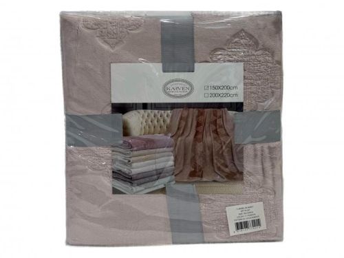 плед karven solid emboss v1/powder 150*200 из ткани Велсофт в категории  рисунок  фото 6