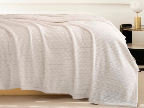 плед karven jacqaurd v4/cream 200*220 из ткани Велсофт в категории  рисунок  фото 2