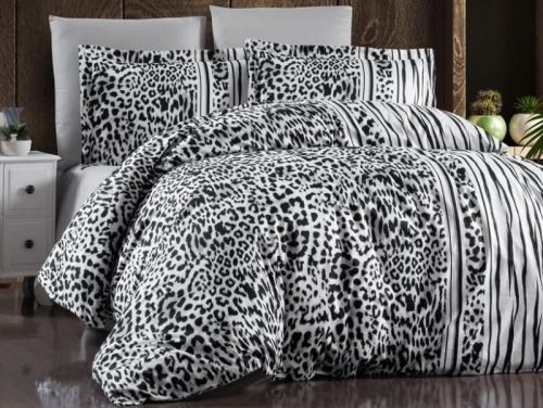 фото КПБ Karven Leopard Black Евро 4 наволочки  артикул N021 LEOPARD BLACK