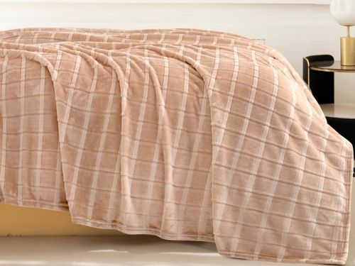 плед karven cutting v1/champagne 150*200 из ткани Велсофт в категории  рисунок  фото 3