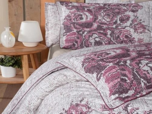 фото КПБ Sarev ELFIDA PEMBE/V1 1,5 спальное Цветы артикул N294 ELFIDA PEMBE/V1 фото 3