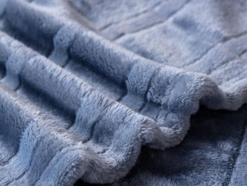 плед karven cutting v4/blue 150*200 из ткани Велсофт в категории  рисунок  фото 3