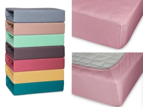 простыня cleo трикотажная на резинке 140*200*25 (розовый) 14/003-tp из ткани Трикотаж в категории  рисунок 