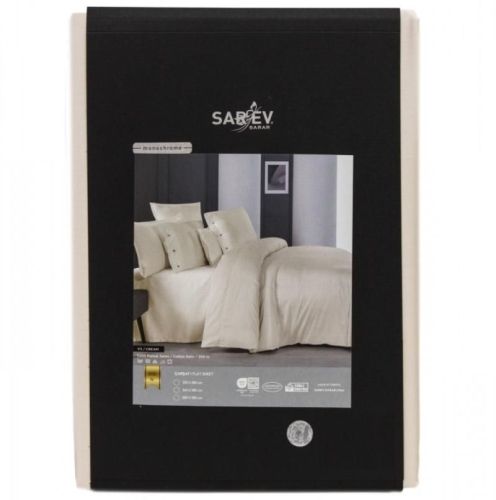 простыня sarev (300 tc) monochrome v3/cream 220*280 из ткани Мако-сатин в категории  рисунок  фото 3