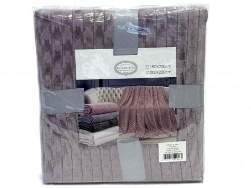 плед karven jacqaurd v6/purple 200*220 из ткани Велсофт в категории  рисунок  фото 6