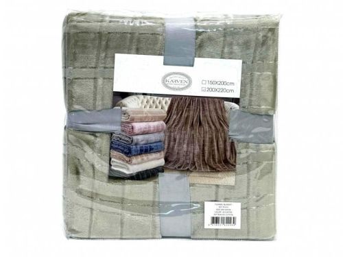 плед karven cutting v8/coffee 150*200 из ткани Велсофт в категории  рисунок  фото 5