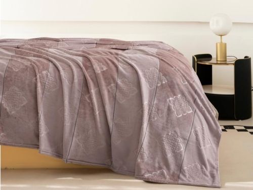 плед karven solid emboss v1/powder 200*220 из ткани Велсофт в категории  рисунок  фото 2