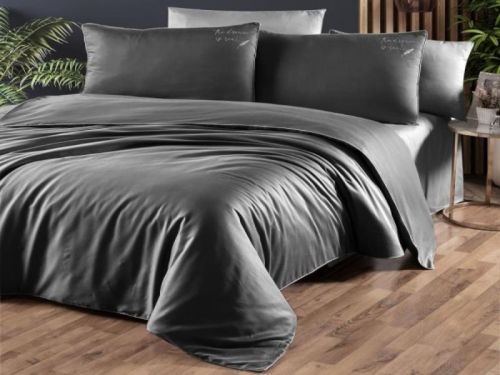 фото КПБ Karven Timeless Anthracite Евро 4 наволочки  артикул N044 Timeless Anthracite