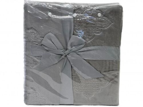 плед karven solid emboss v4/grey 200*220 из ткани Велсофт в категории  рисунок  фото 5