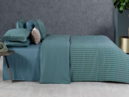 фото КПБ Sarev LODI v1/Yesil Евро 4 наволочки Полоса артикул N374 LODI v1/Yesil фото 2