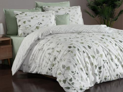 фото КПБ Sarev Bazaar ERVIN v1/Yesil Евро  артикул N409 ERVIN V1/YESIL