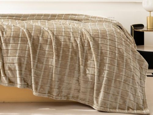 плед karven cutting v8/coffee 200*220 из ткани Велсофт в категории  рисунок  фото 2