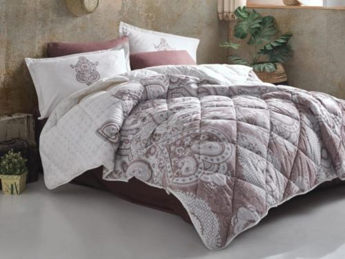 покрывало karven azka v2 kahve 180*240 из ткани Хлопок в категории С наволочками рисунок 