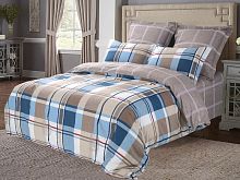 фото b-206 кпб евро сайлид из ткани Сатин Клетка/Квадрат