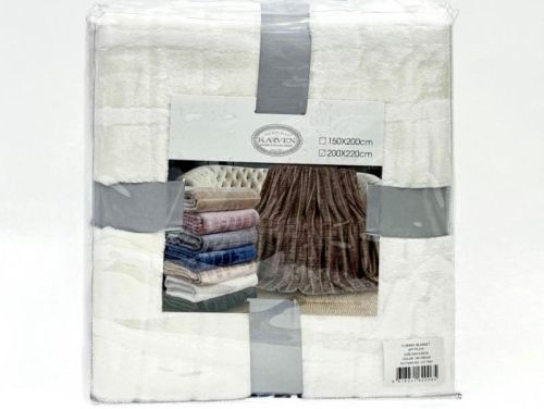 плед karven cutting v6/cream 150*200 из ткани Велсофт в категории  рисунок  фото 5