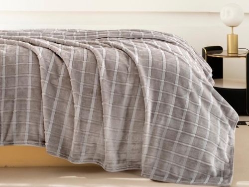 плед karven cutting v3/grey 200*220 из ткани Велсофт в категории  рисунок  фото 2