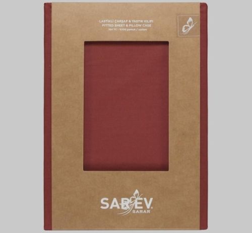 простыня sarev на резинке+2 наволочки 140*200+40см v12/pembe из ткани Поплин в категории  рисунок  фото 3