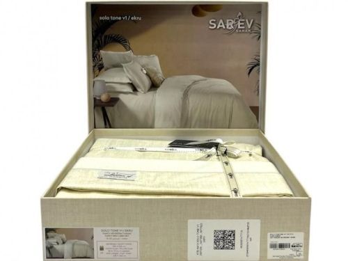 фото КПБ Sarev SOLO TONE V1/EKRU 1,5 спальное  артикул N418 SOLO TONE V1/EKRU фото 4