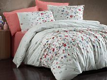 фото кпб sarev kenny v2/pembe 1,5 спальное из ткани Ранфорс  Цветы