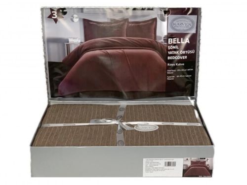 покрывало karven bella kahve 230*240 из ткани Жаккард в категории С наволочками рисунок  фото 2