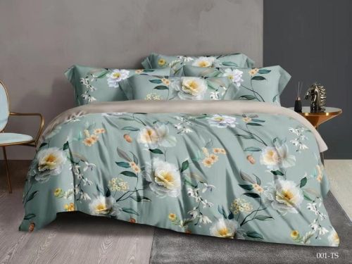 фото КПБ Cleo Soft Tencel 22/001-TS Двуспальное Цветы артикул 22/001-TS