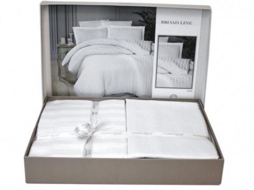 фото КПБ Karven Broad line white 1,5 спальное  артикул N020 BROAD LINE WHITE фото 3