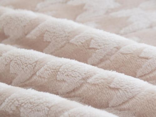 плед karven jacqaurd v5/beige 200*220 из ткани Велсофт в категории  рисунок  фото 4