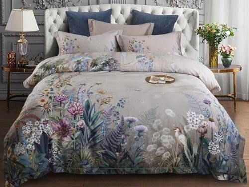 фото КПБ Tango DeLux-Satin tis07-867 Евро Цветы артикул TIS07-867 код1026