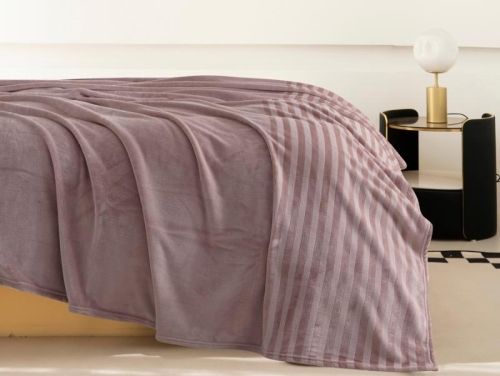 плед karven solid jacqaurd v5/powder 150*200 из ткани Велсофт в категории  рисунок  фото 2