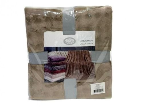 плед karven solid bubble v2/dark brown 150*200 из ткани Велсофт в категории  рисунок  фото 6